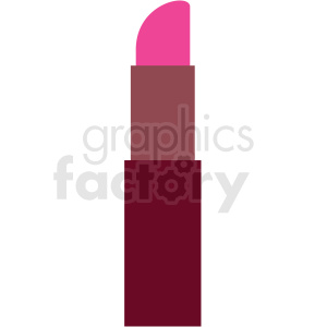 A clipart image of a pink lipstick.