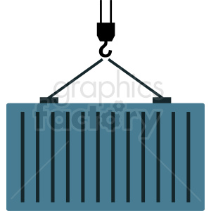 cartoon import container vector clipart