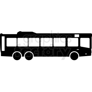 bus silhouette clipart