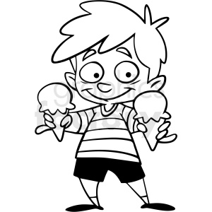happy kid clipart black and white