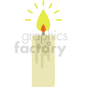 Lit Candle Vector Icon Graphic Clipart Commercial Use Gif Jpg Png Eps Svg Pdf Clipart Graphics Factory