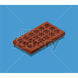 isometric chocolate vector icon clipart 3