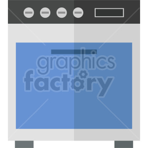 isometric oven vector icon clipart 3