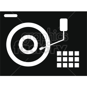 isometric record turn table vector icon clipart 5