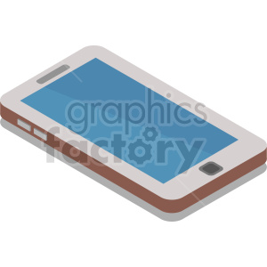 isometric smart phone vector icon clipart 16