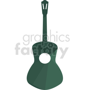 outline of guitar vector clipart