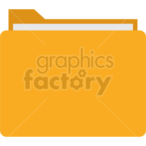   The clipart image shows a flat vector icon of a business folder, commonly used to store and organize documents. The folder is depicted as closed with a tab on the top indicating that it can be opened. It is a simple and minimalist representation of a folder commonly associated with business or professional use.
 