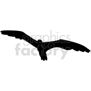   bird soaring silhouette vector 