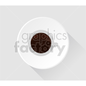 coffee cup on plate vector clipart