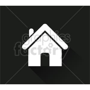 house on black vector icon
