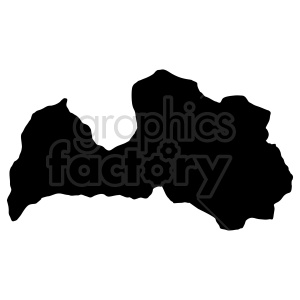 Lettonia silhouette vector graphic