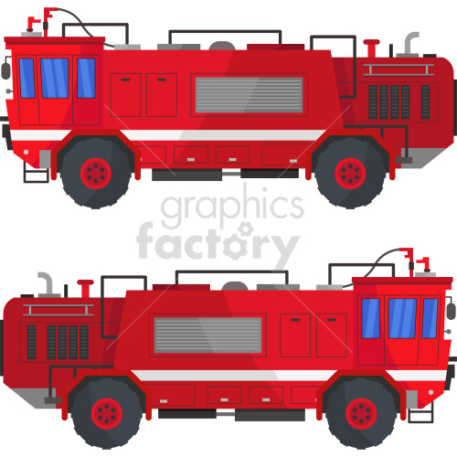 cartoon fire truck clipart