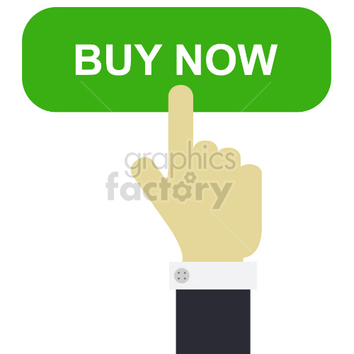 A clipart image of a hand clicking a green 'BUY NOW' button, indicating a call to action for purchasing something online.