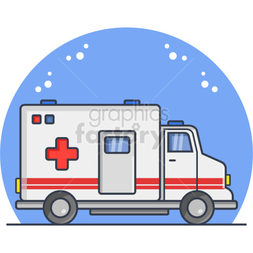 ambulance 2d clipart