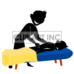 animated cartoon massage