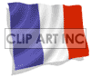 3D animated France flag