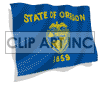 3D animated Oregon flag