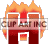 This animated gif shows the letter h, with flames behind it and the letter semi-transparent so you can see the fire through it