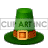 Medium animated leprechaun hat with gold buckle