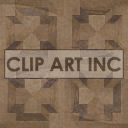 Clipart image of a geometric wooden texture with a repeating pattern of intersecting squares and angular shapes.