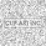 An abstract clipart image featuring a pattern of small, square pixels in varying shades of white and gray, creating a mosaic-like, pixelated appearance.