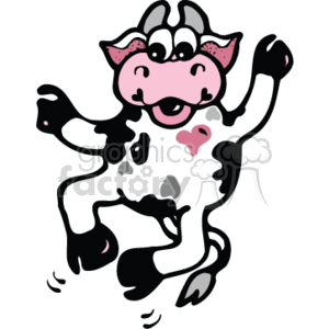 dancing cow clip art