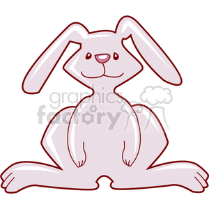 Big footed pink rabbit