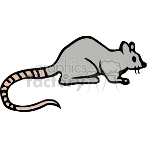 This image is a simple representation of a gray rat