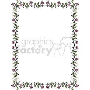 Delicate Flower Border