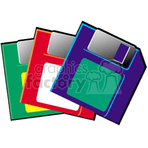 Colorful Floppy Disk