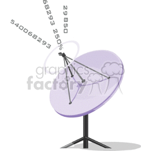 Satellite Dish Receiving Data Signals