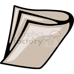 Folded Newspaper