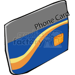 Blue phone card