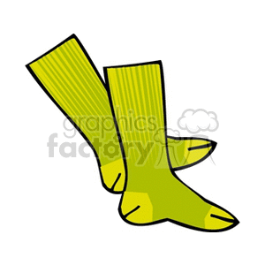 Green pair of socks