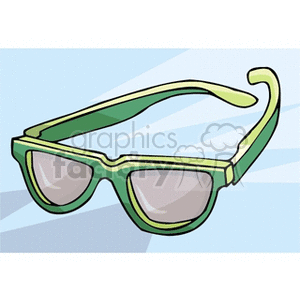 Green eyeglasses