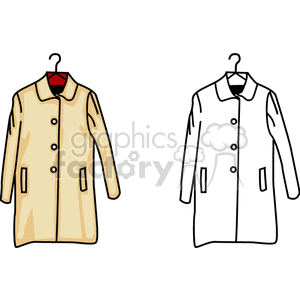 Coat - Colored and Outline Versions