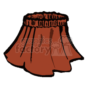 Short maroon skirt