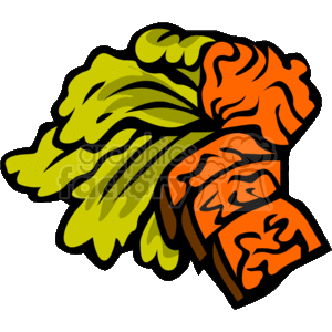 Illustration of Lettuce and Meat Slices