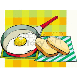 Fried Egg and Toast Breakfast