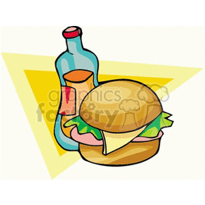 Cheeseburger and Drink