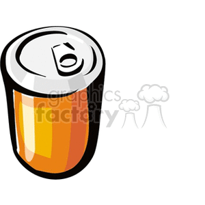 Clipart of an orange beverage can.