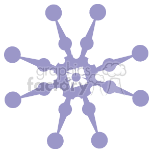 The image is a simple illustration of a snowflake, often associated with winter, Christmas, or holiday themes.