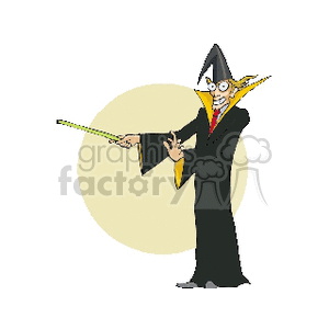 Funny Halloween Wizard