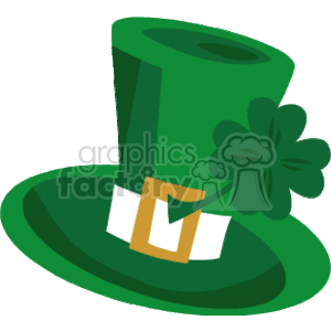 St. Patrick's Day Green Hat with Shamrock