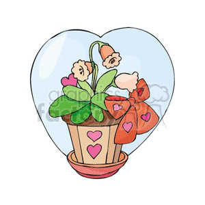 Valentine's Day Flower Pot