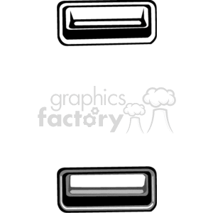 Clipart image of two mail slots for household use.