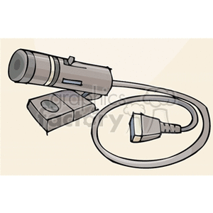 Webcam Illustration with Cable