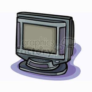 Old-Fashioned CRT Television