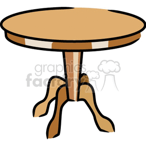 Wooden Round Table