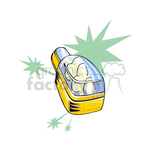 Colorful kitchen clipart image featuring a whisk and eggs inside a container with a dynamic backdrop.